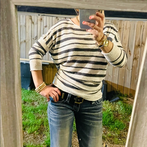 Lou & Grey Stripped Soft Sweater - Picture 2 of 13